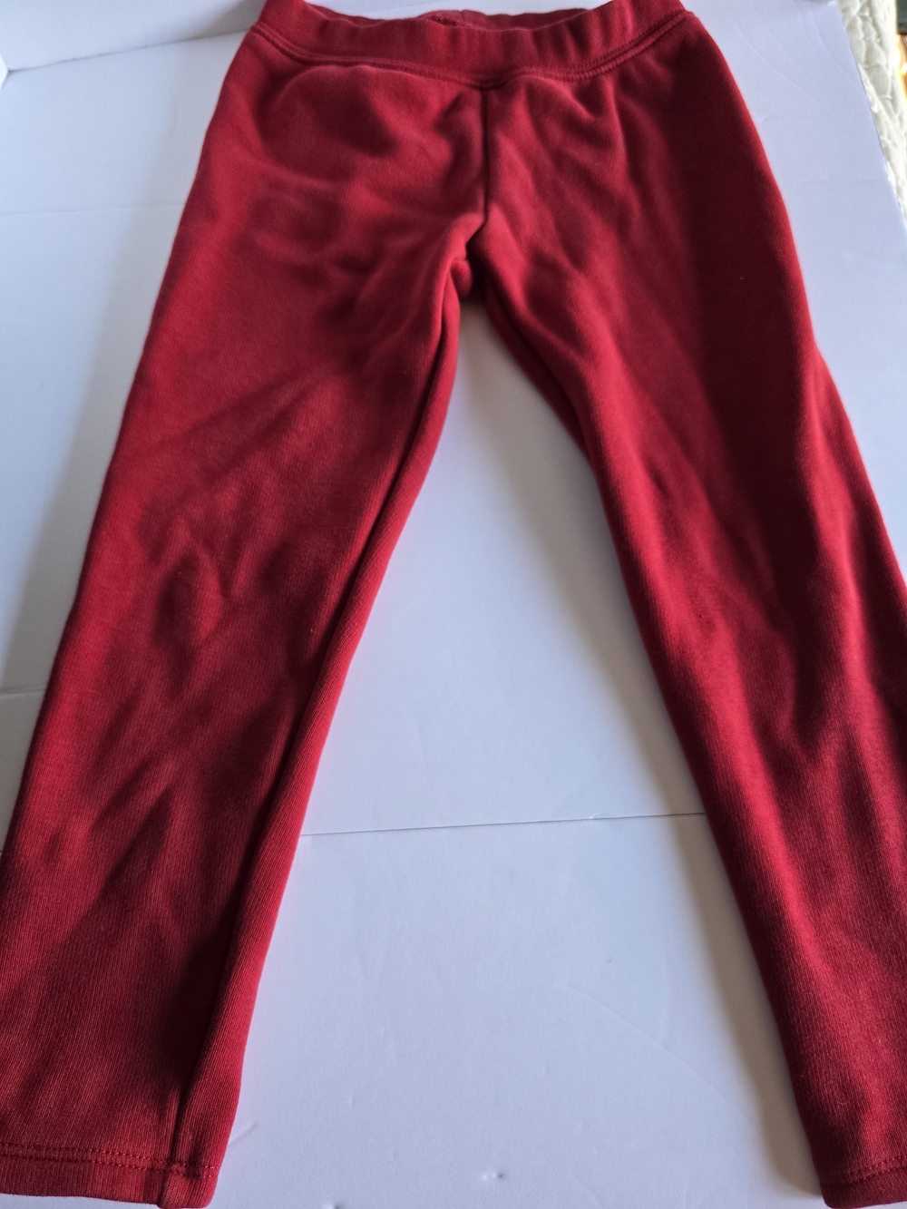 5T BABY GAP Red Fleece Leggings